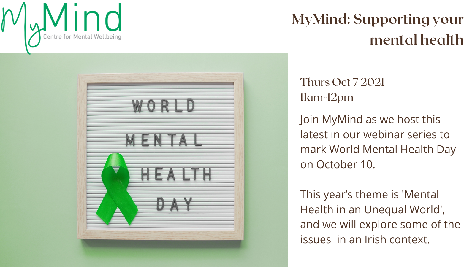 MyMind Webinar: Demystifying Mental Health in an Unequal World