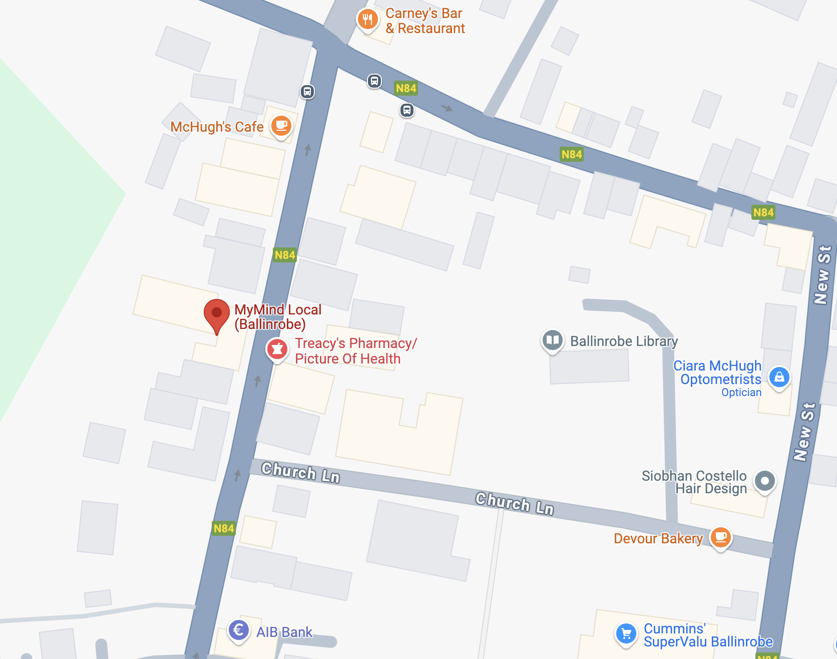 Map of MyMind Local Ballinrobe